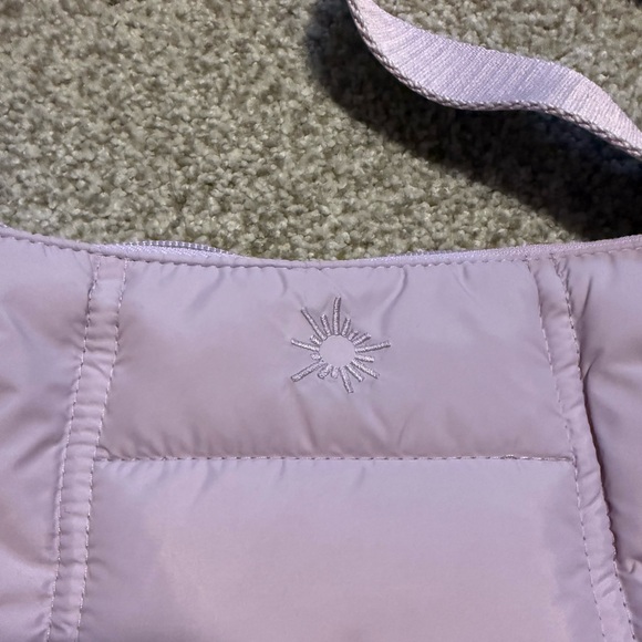 Aerie Lavender Puff Love Mini Quilted Crescent Bag - Picture 3 of 7